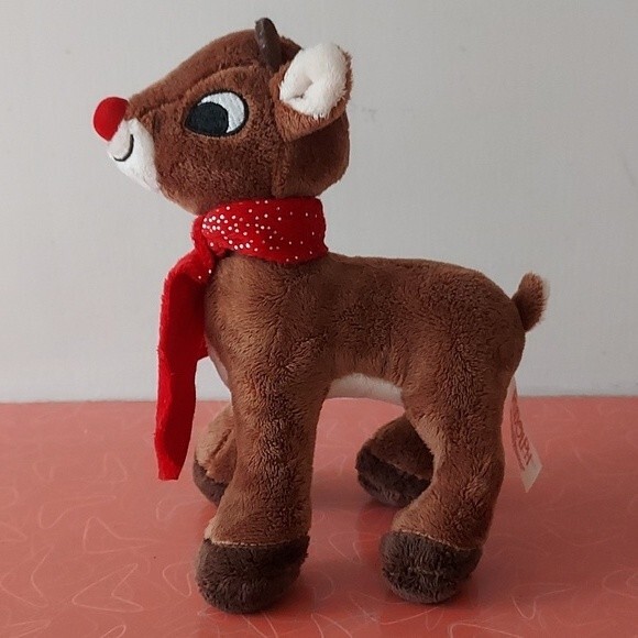 RUDOLPH THE RED NOSED REINDEER 9" Plush Holiday Christmas - Picture 4 of 10